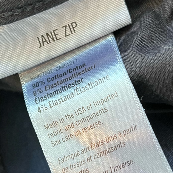 Paige Jeans 31” Jane Zip Dark Blue Anderson Wash Ankle Zip Skinny Jeans - Picture 10 of 11